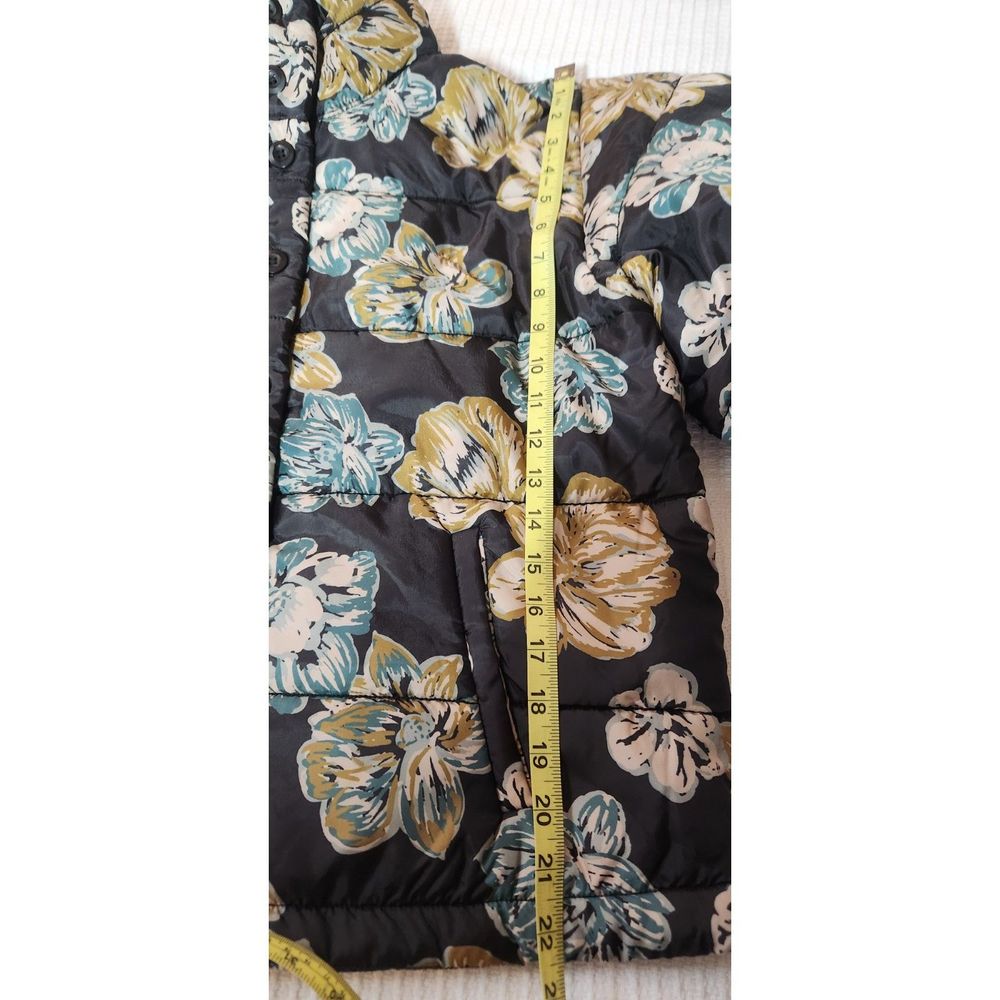 JACKET, NEW Anthropologie Floral Printed Puffer Jacket, Size Small - Picture 15 of 15